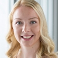 female blonde hair headshot