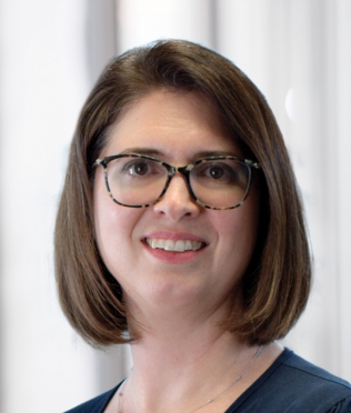 Female with glasses headshot