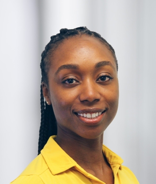 African american women smiling